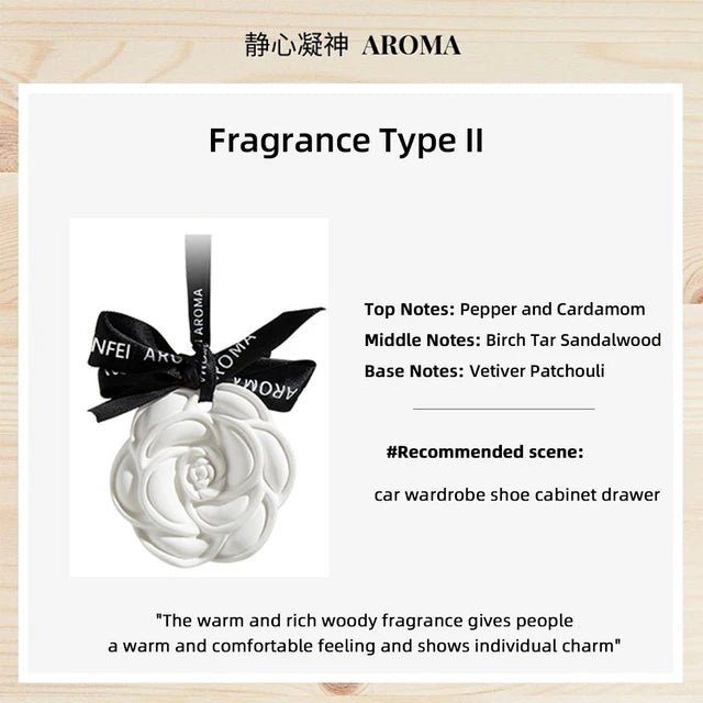 Eleganter Auto Hängelufterfrischer Blumen Design Ozean Duft