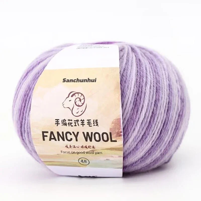 50g Farbverlauf Wolle Acryl Mischgarn zum Stricken Häkeln DIY Schals