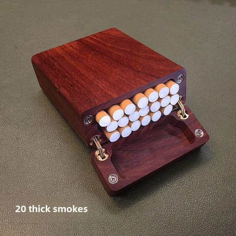 Handgefertigtes ausgehöhltes Sandelholz Zigarettenetui