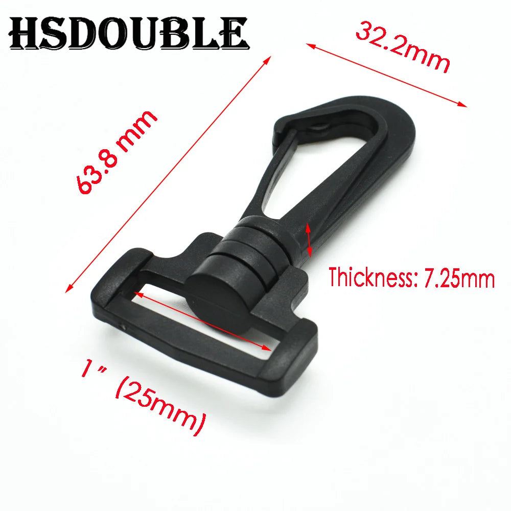 Vielseitiger Kunststoff Drehkarabiner Seitenschnalle für Rucksäcke