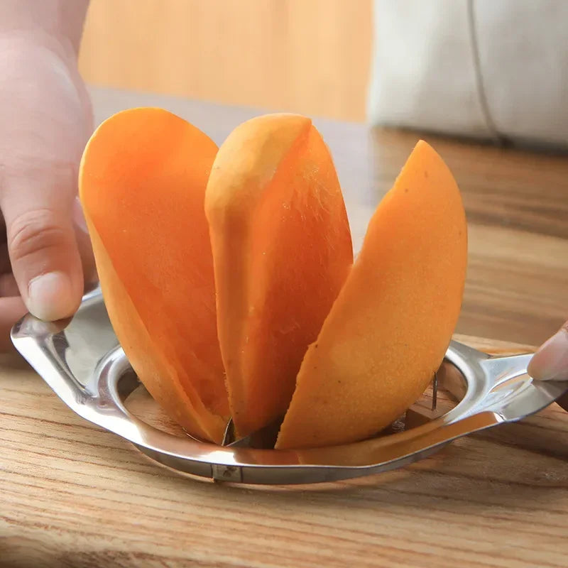 Effizienter Mango Slicer aus Edelstahl – schnelles Schälen - sauberes Schneiden