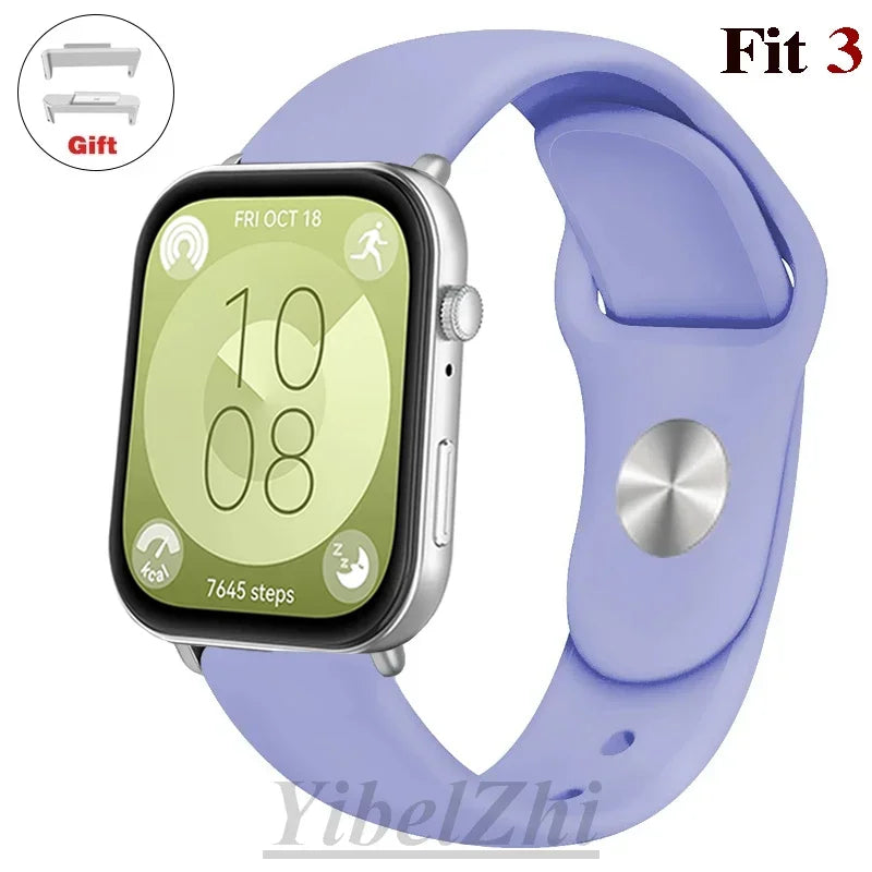 Wasserdichtes Silikonband in diversen Farben – perfekt für Huawei Watch FIT 3 - FIT 2
