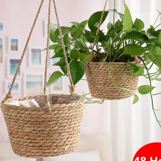 Makramee Hängekorb aus Jute – Stilvoller Pflanzhalter Indoor Outdoor