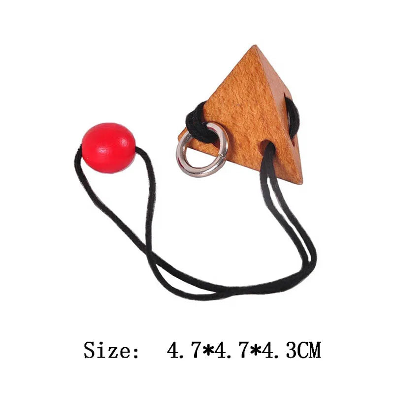 Holz Luban Lock 3D Puzzle Gehirntrainer IQ Test Spiel für Erwachsene Kinder