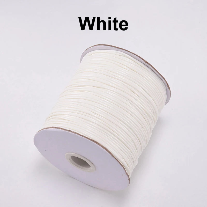 Vielseitige gewachste PU Leder Schnur für DIY Schmuck 20m