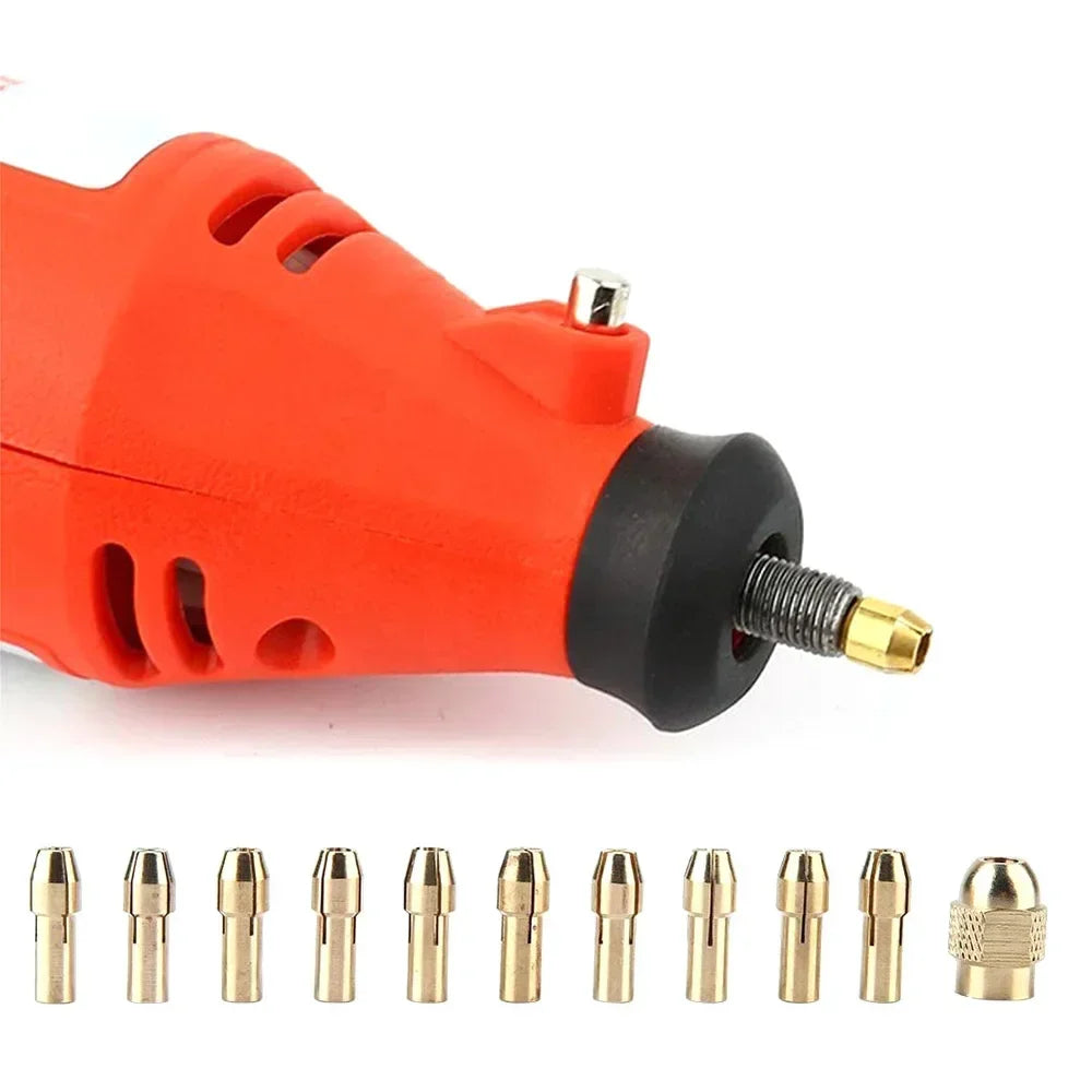 11-teiliges Mini Bohrfutter Set für präzises Arbeiten mit Drehwerkzeugen