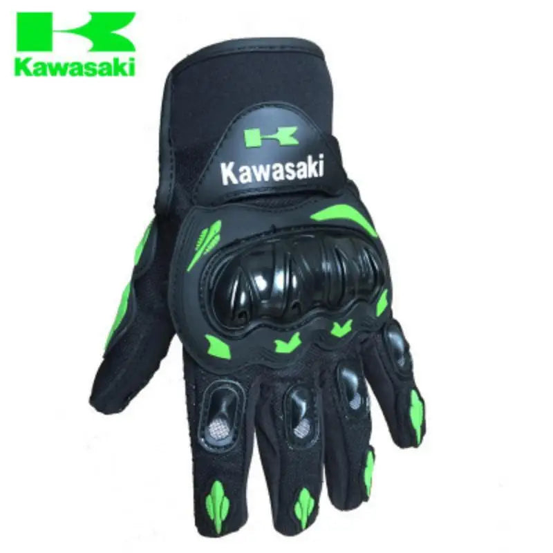 Vollfinger Motorradhandschuhe rutschfest stoßdämpfend Outdoor grün rot orange