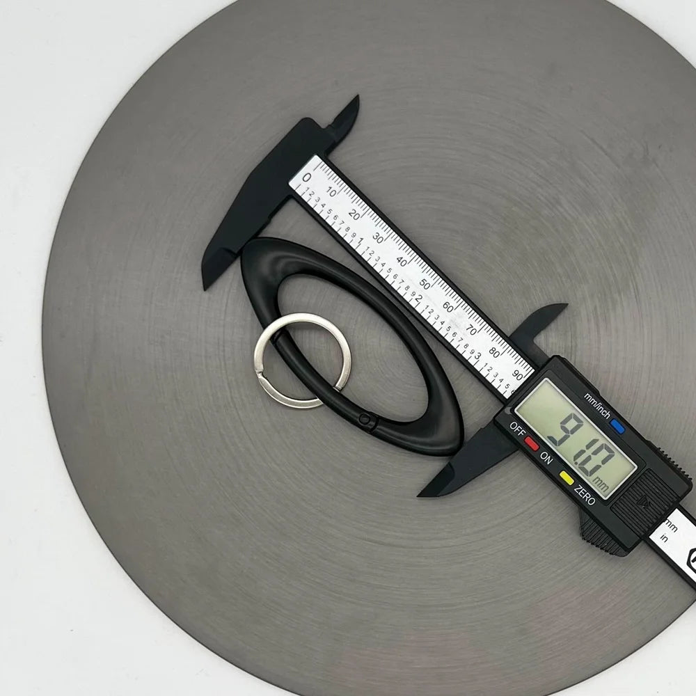 Y2K Punk Karabiner Schlüsselanhänger Stern Oval Axtförmiger Gothic Stil