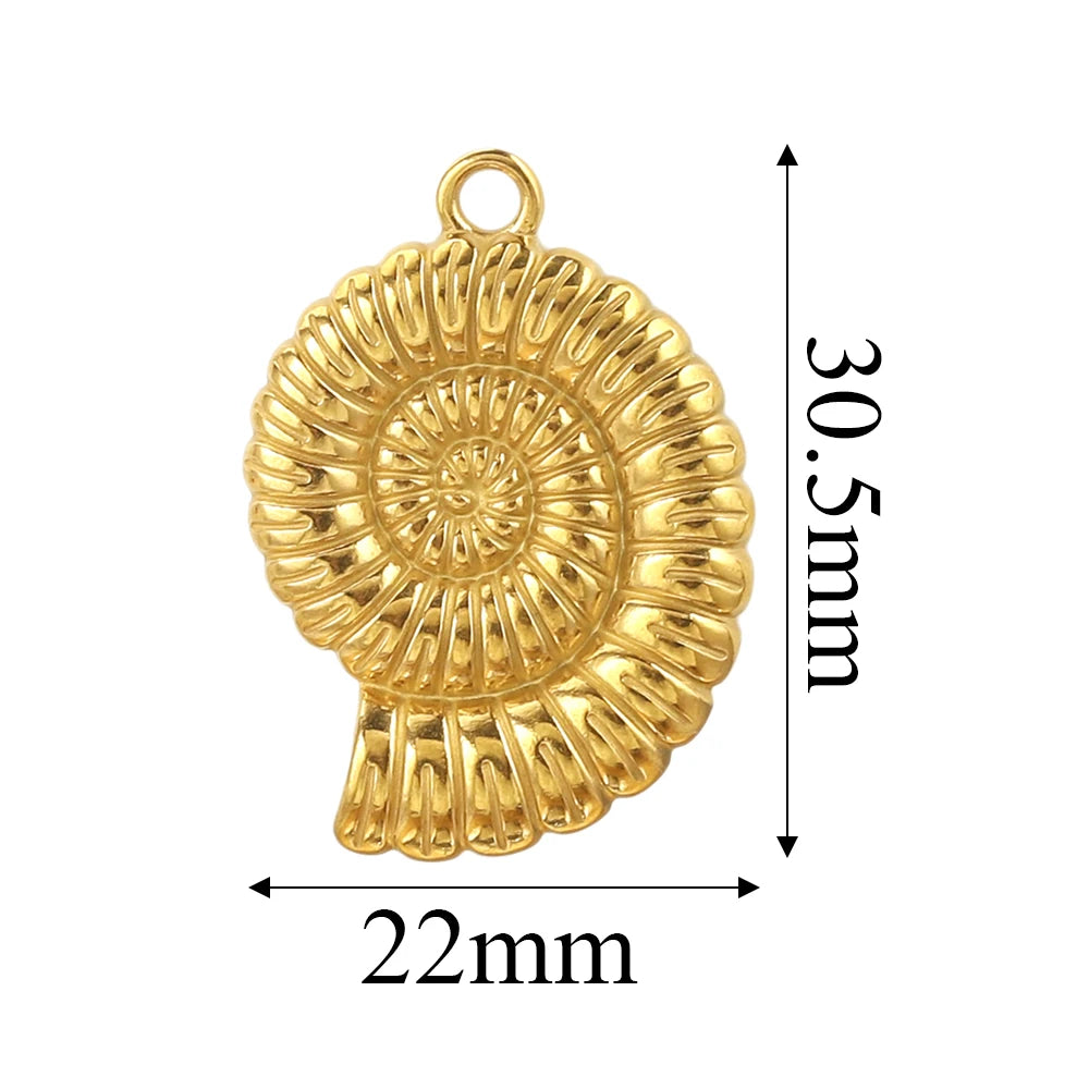 Edelstahl Gold Anhänger für individuellen DIY Schmuck
