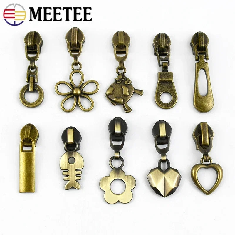 Bronze Reißverschlussschieber für Nylonreißverschlüsse, 5-20 Stück-Yabubest - Home & More