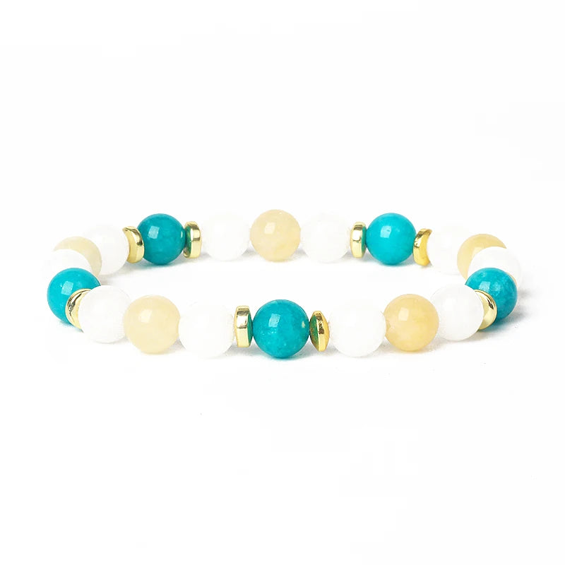Citrin Aventurin Kristall Armband: Feng Shui Glück & Reichtum für Unisex