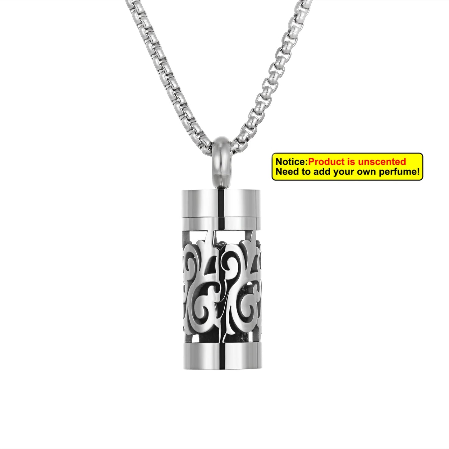 Edelstahl Aromatherapie Anhänger mit Engelsflügel Design