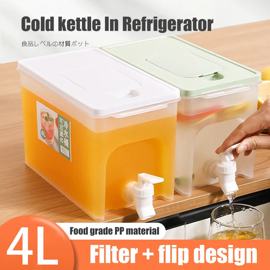 4L Kaltwasserbehälter mit Hahn – BPA-frei, hygienisch - ideal für kalte Getränke