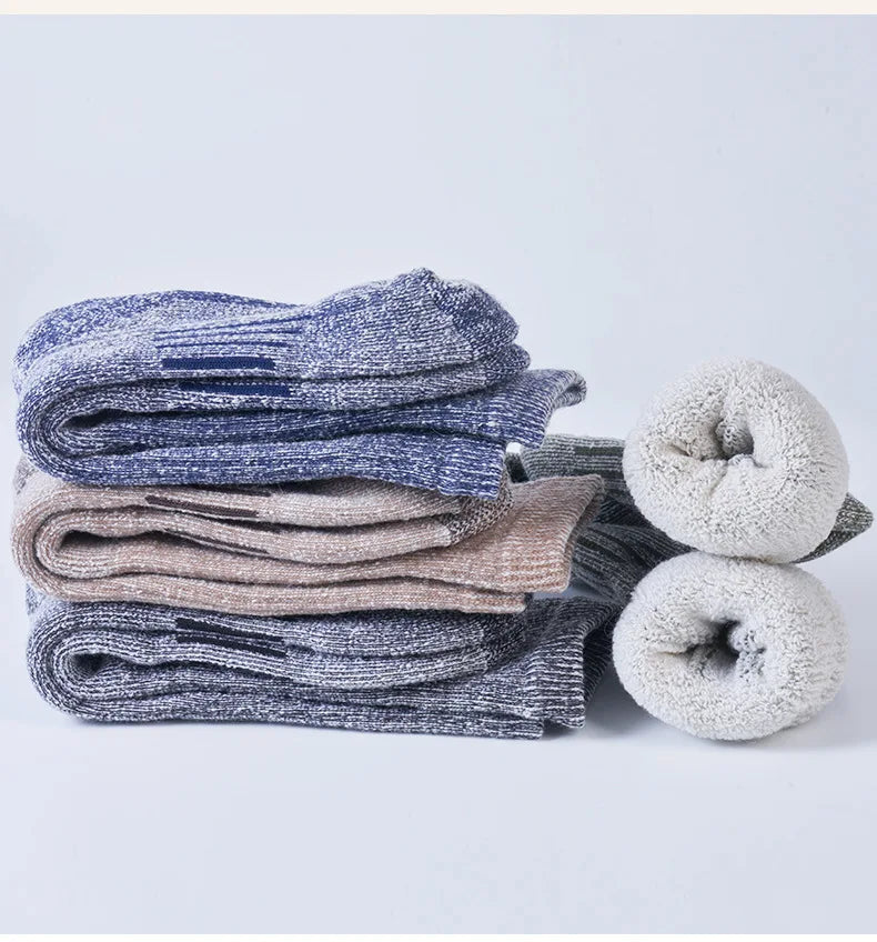 Verdickte Merinowolle Thermosocken für Herren im Winter