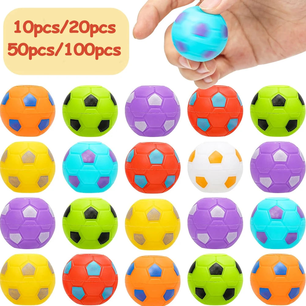 10er Set Fidget Spinner Fußball Fingerspielzeug für Kinder