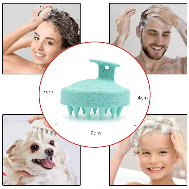 Silikon Shampoo-Bürste für sanfte Kopfhautmassage & Reinigung