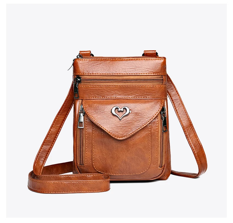 Kleine Umhangetasche Handytasche Minitasche für Damen aus Textil