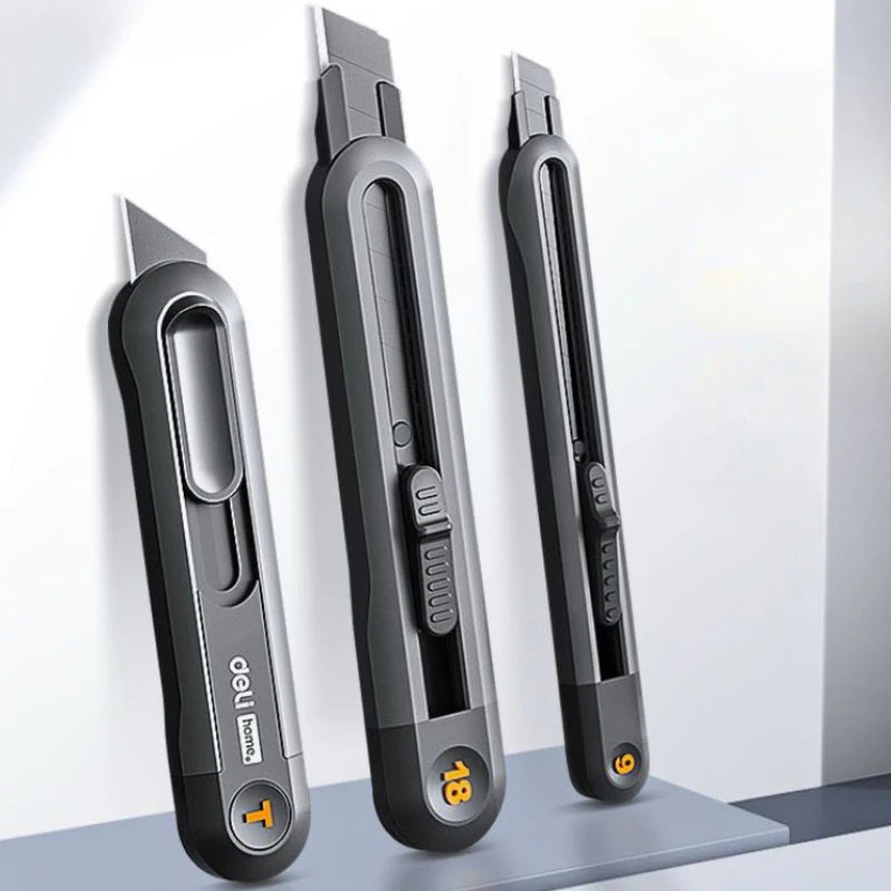 Snap-off Allzweckmesser mit einziehbaren Klingen in 9 mm und 18 mm