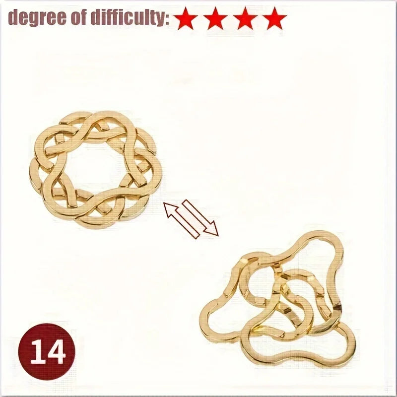 Herausforderndes 3D Metall-Puzzlespiel für Konzentration und Logik