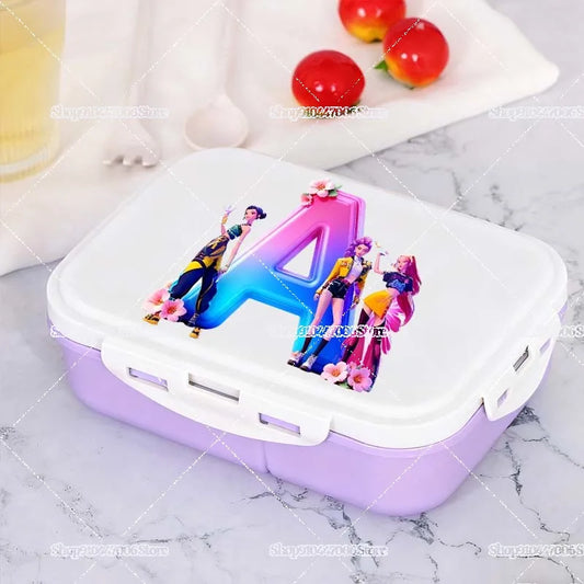 Praktische Lunchbox mit individuellem Buchstabendruck für Schule und Freizeit