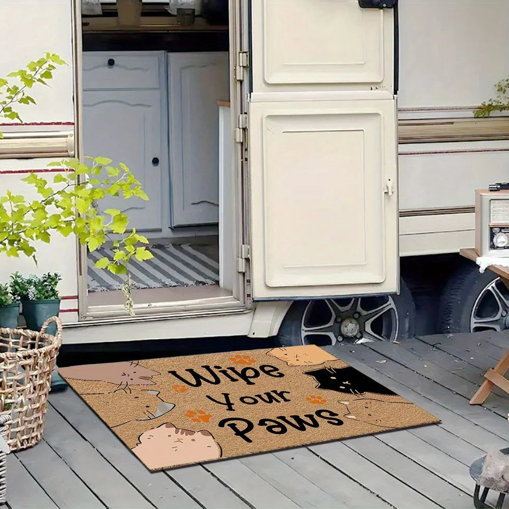 Niedliche Katzenpfoten Fußmatte Antirutsch Eingang Schmutzfangmatte diverse Größen