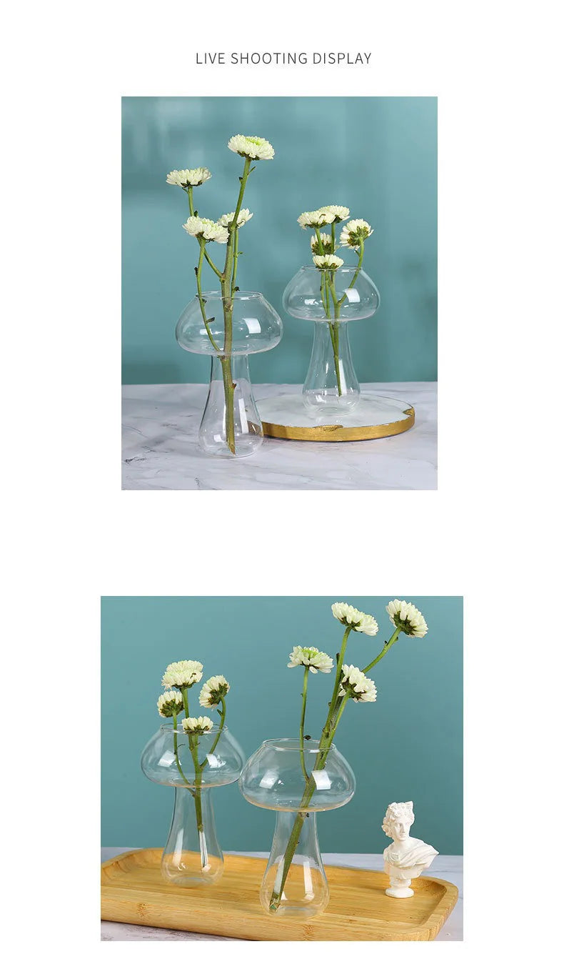 Kreative Pilz Glas Cocktail Trinkgläser im 2er Set