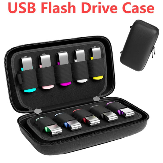 Doppellagiges USB-Stick Organizer Etui für 20 USB Flash Laufwerke