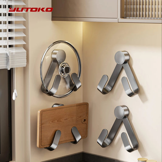 Platzsparender Topfdeckelhalter für ordentliche Küche ohne Bohren