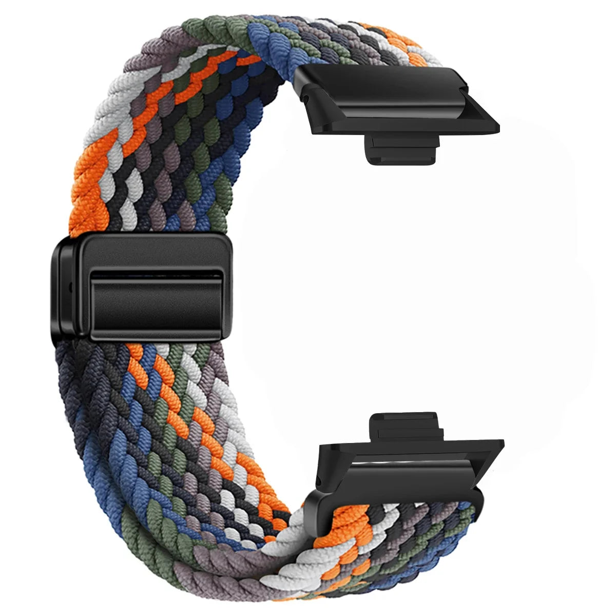 Verstellbares Nylon-Schlaufenarmband mit Magnetverschluss für Sportuhren
