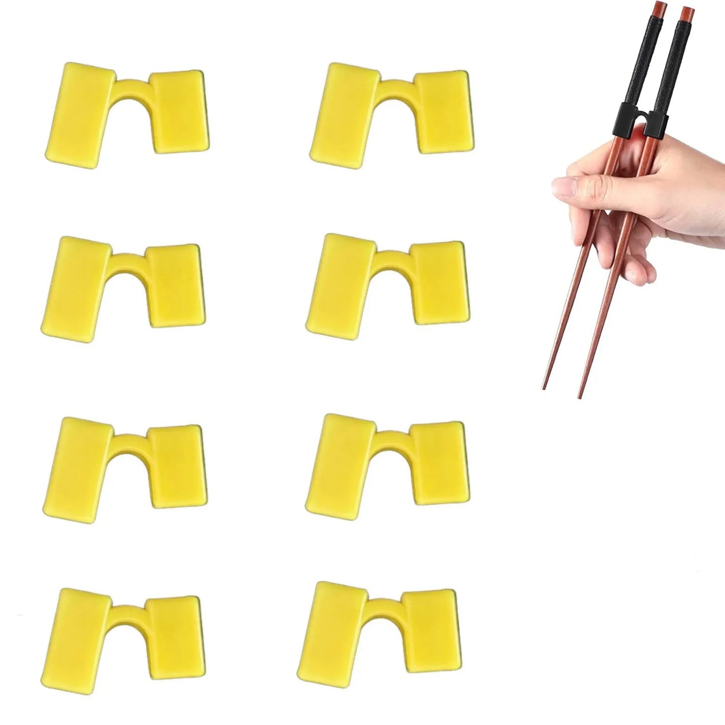 8-10PCS Japanische Essstäbchen Trainer mit Scharnier und Stecker
