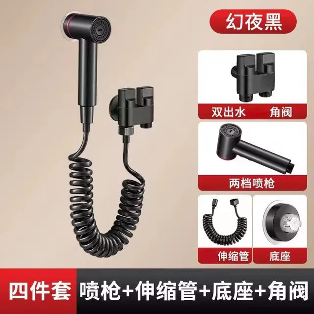 Handheld Bidet Sprayer Set 2 Modus Badezimmer Spritzpistole Wandmontage