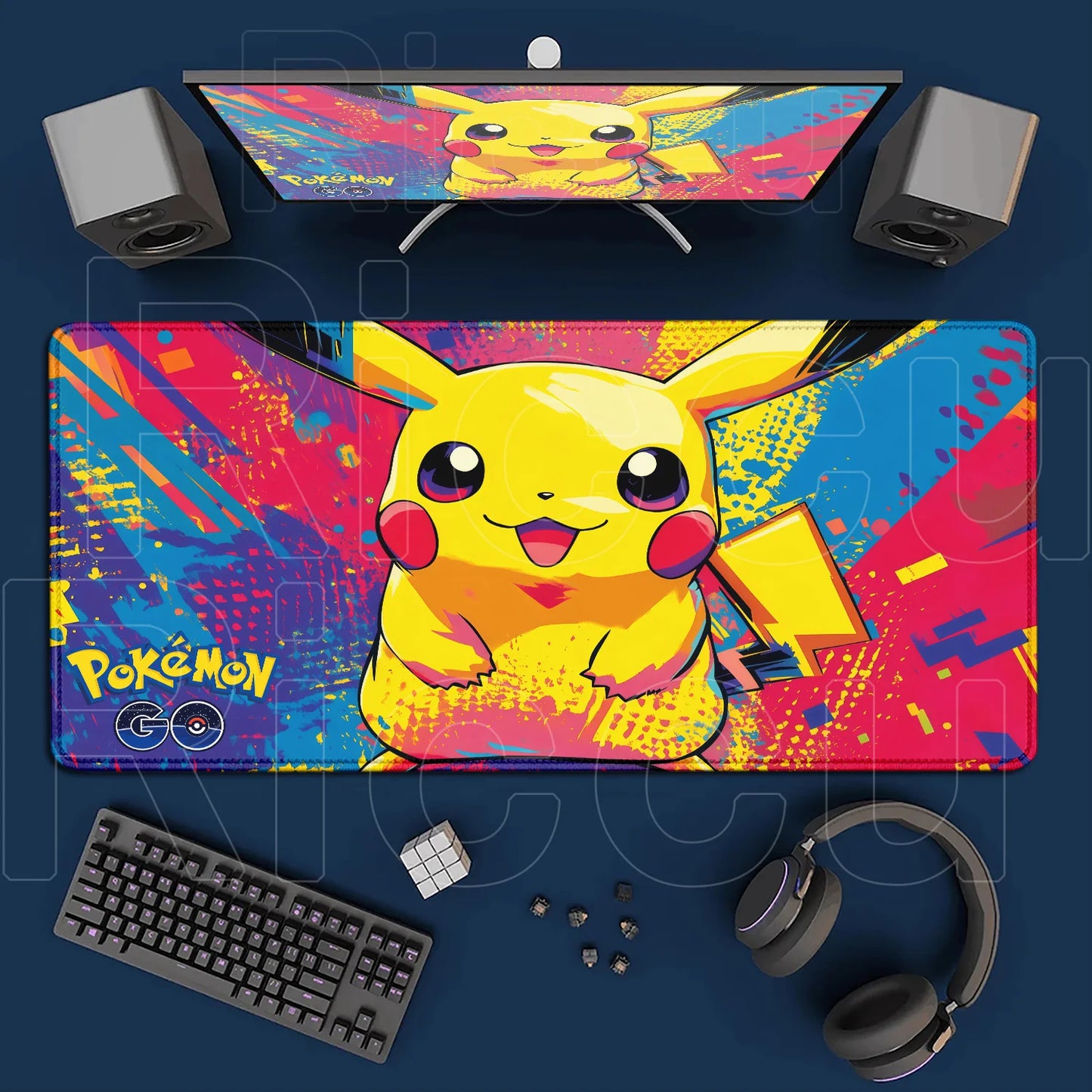 Extra Großes Gaming Mauspad 120x60cm Rutschfest Schreibtischunterlage XXL
