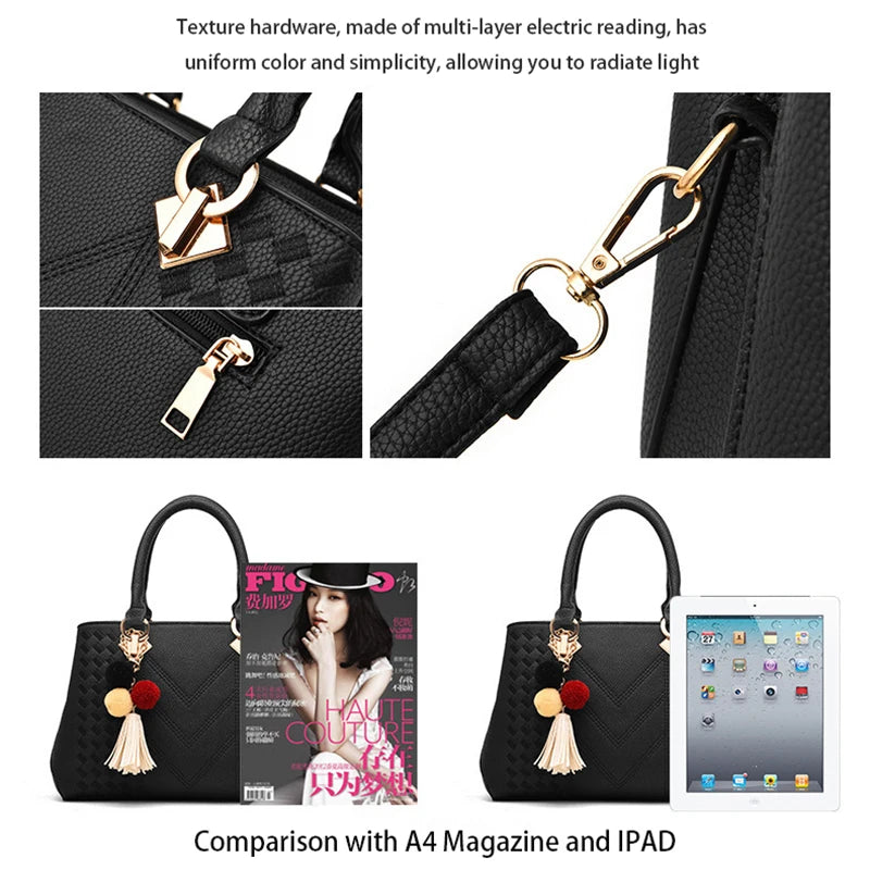 Edle Vintage Leder Schultertasche für Damen mit praktischem Organizer