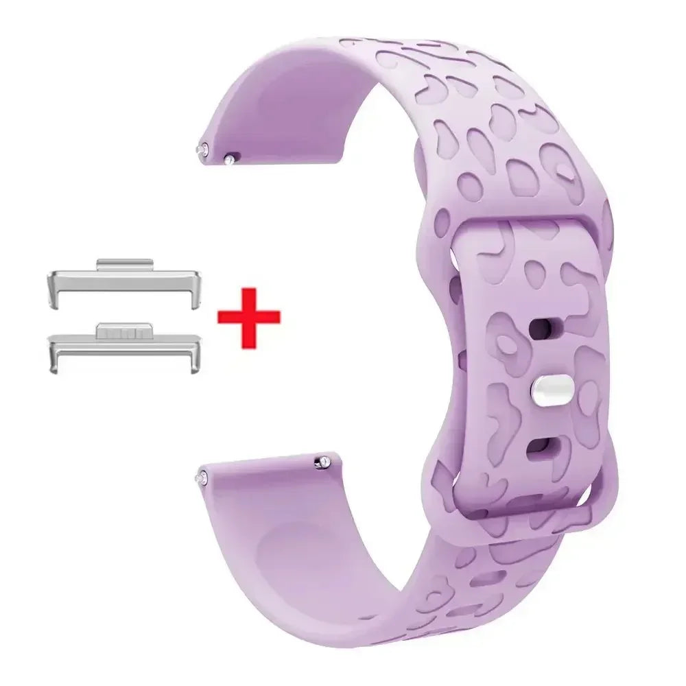 Leopard Print Silikonarmband – stylisch, flexibel - kompatibel mit Huawei Watch Fit 3/4