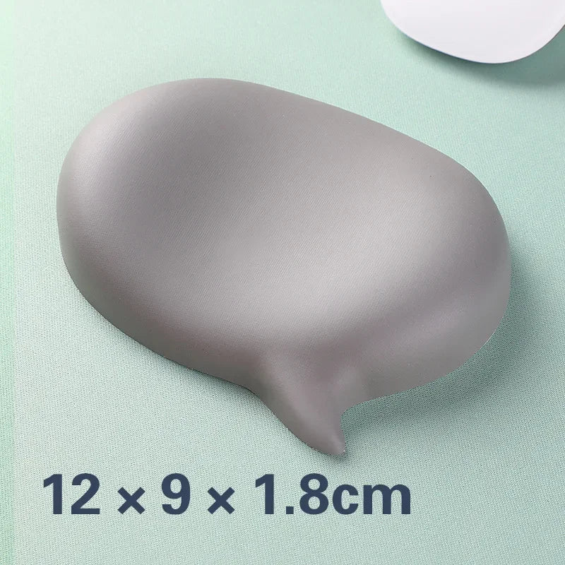 Ergonomisches Silikon Mousepad mit Handgelenkstütze 140x80x18 mm Kawaii Design