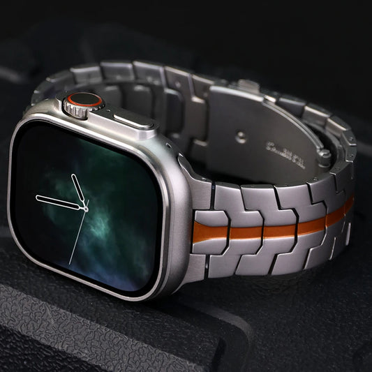 Edelstahlarmband für Apple Watch kompatibel mit Ultra 49 mm und Serien 45 44 46 mm-Yabubest - Home & More