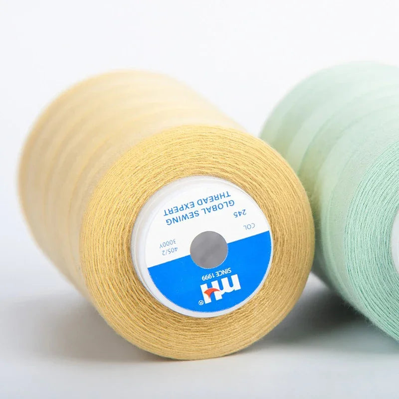 Hochwertiges Polyester Nähgarn 40S/2 3000 Yards Einfarbig Schwarz Weiß-Yabubest - Home & More