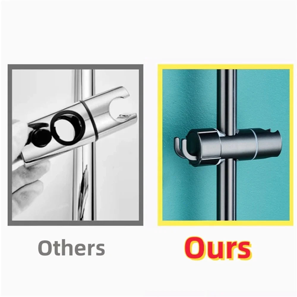 Einstellbarer Duschkopfhalter aus ABS Kunststoff mit Rotation und Schiene-Yabubest - Home & More