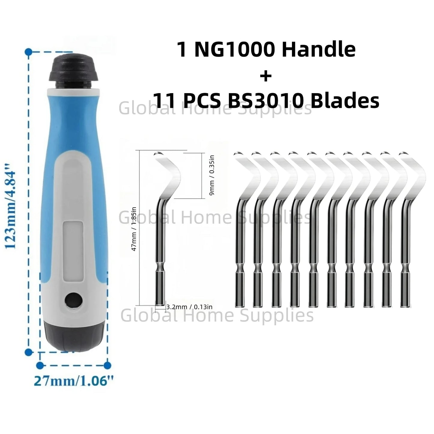 NG1000 Entgratungs-Reibahlenwerkzeug-Set mit Schwenkblättern für Sanitär