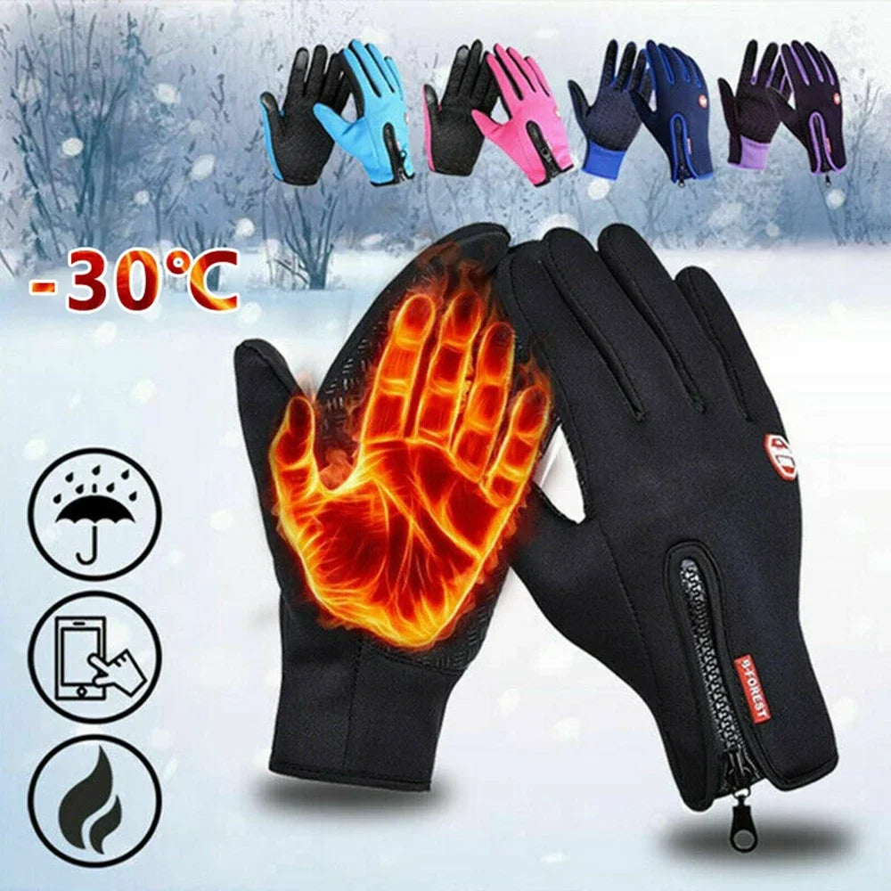 Winterwarme Touchscreen-Handschuhe Unisex – Spritzwassergeschützt - Rutschfest