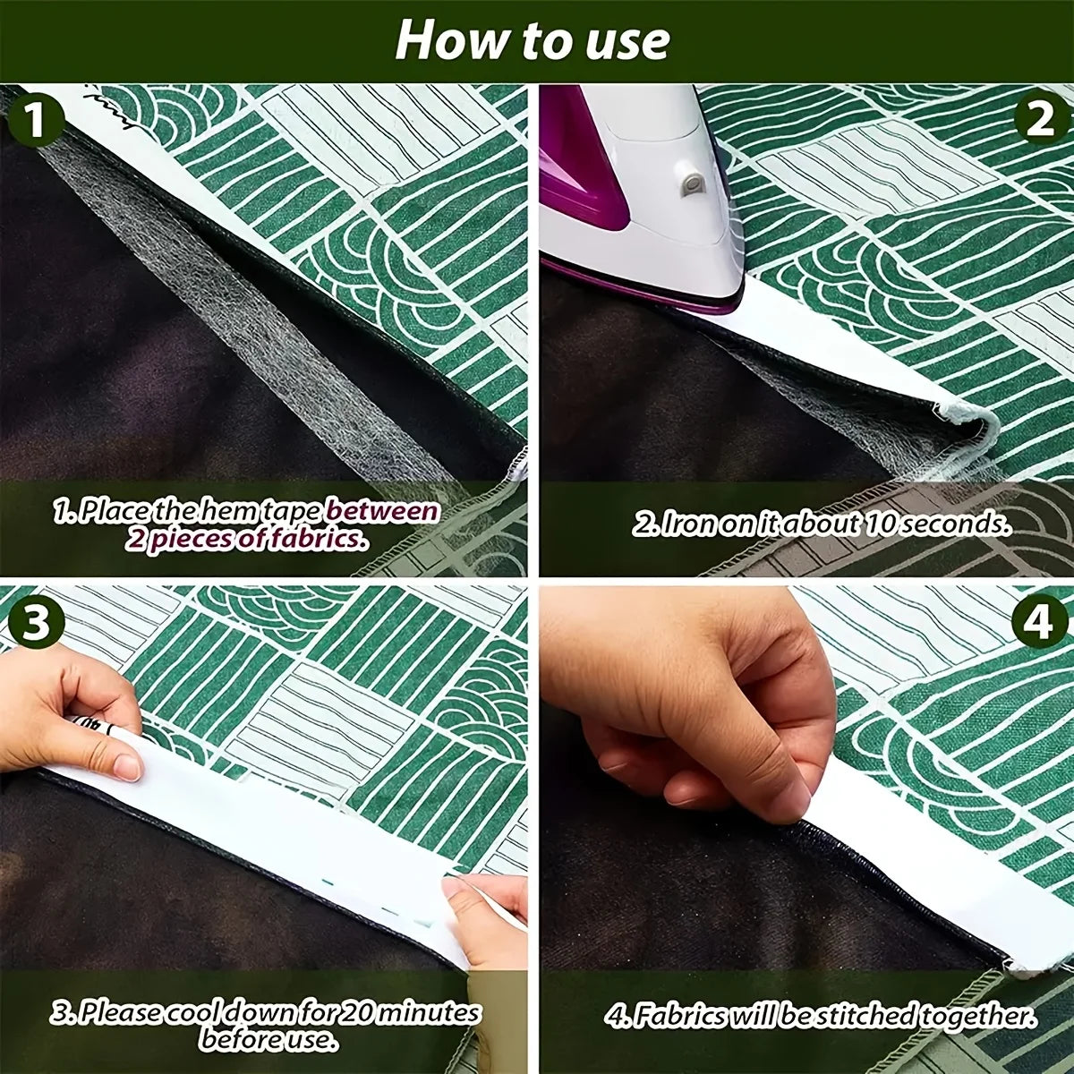 Selbstklebendes doppelseitiges Stoffband für einfache Reparaturen