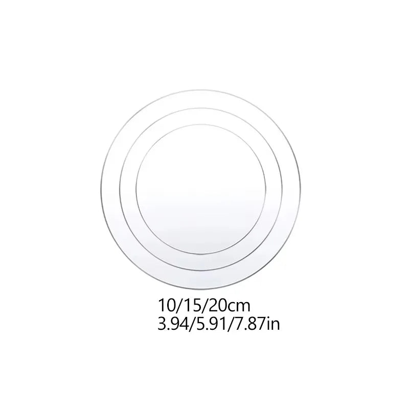 Acryl Kuchen Schaber Set für glatte Buttercreme und professionelle Kuchendeko