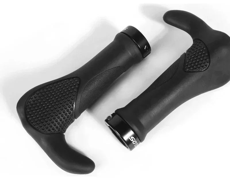 Ergonomische Fahrradgriffe mit verlängerter rutschfester Stange