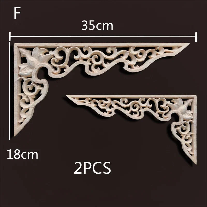 Exklusive Holz Eckverbindung Onlay Applikation für Möbel & Heimdeko