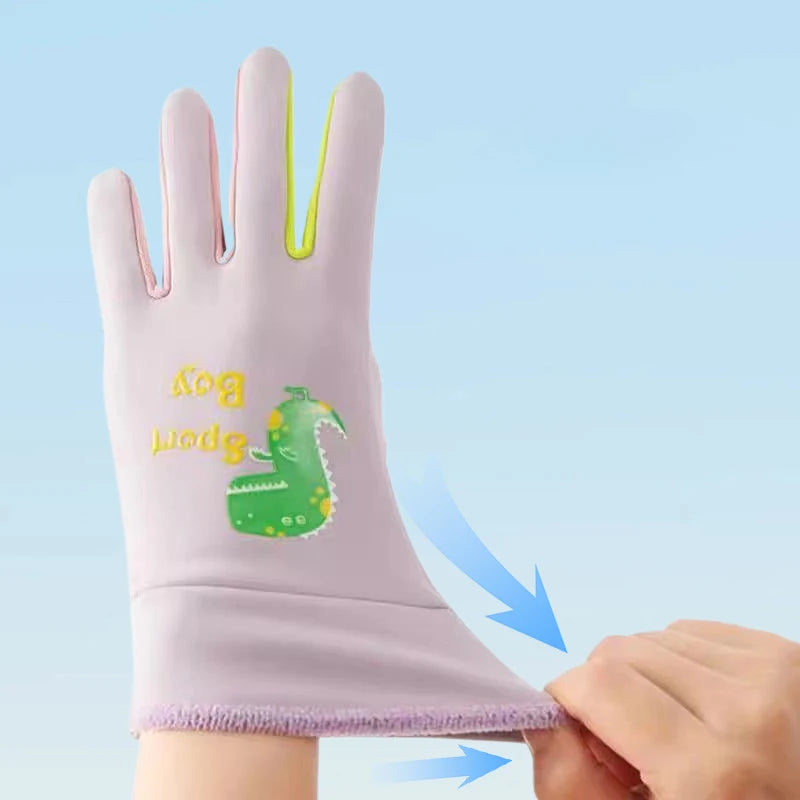 Winter Kinderhandschuhe Vollfinger warm wasserdicht winddicht leuchtend