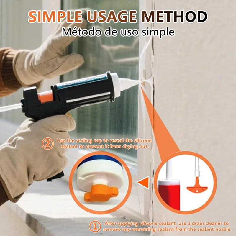 Dichtstoff-Schonerkappe & Kleber-Düsenreiniger für Standardpistolen