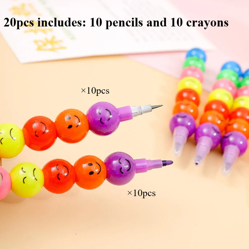 20 Farbstifte Set 7 Farben Künstlerbedarf für Schule Büro kreative Geschenke