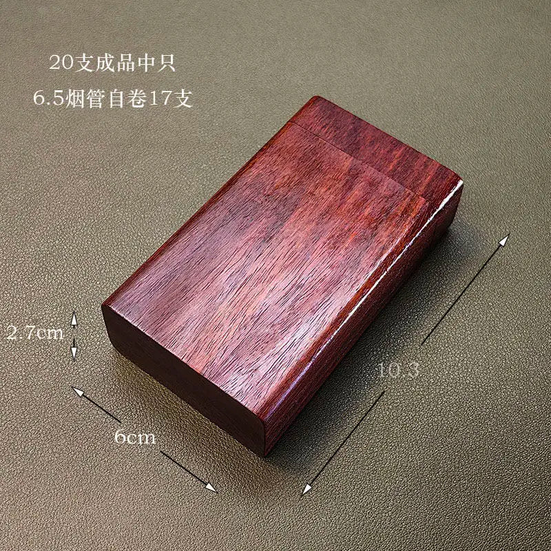 Handgefertigtes ausgehöhltes Sandelholz Zigarettenetui