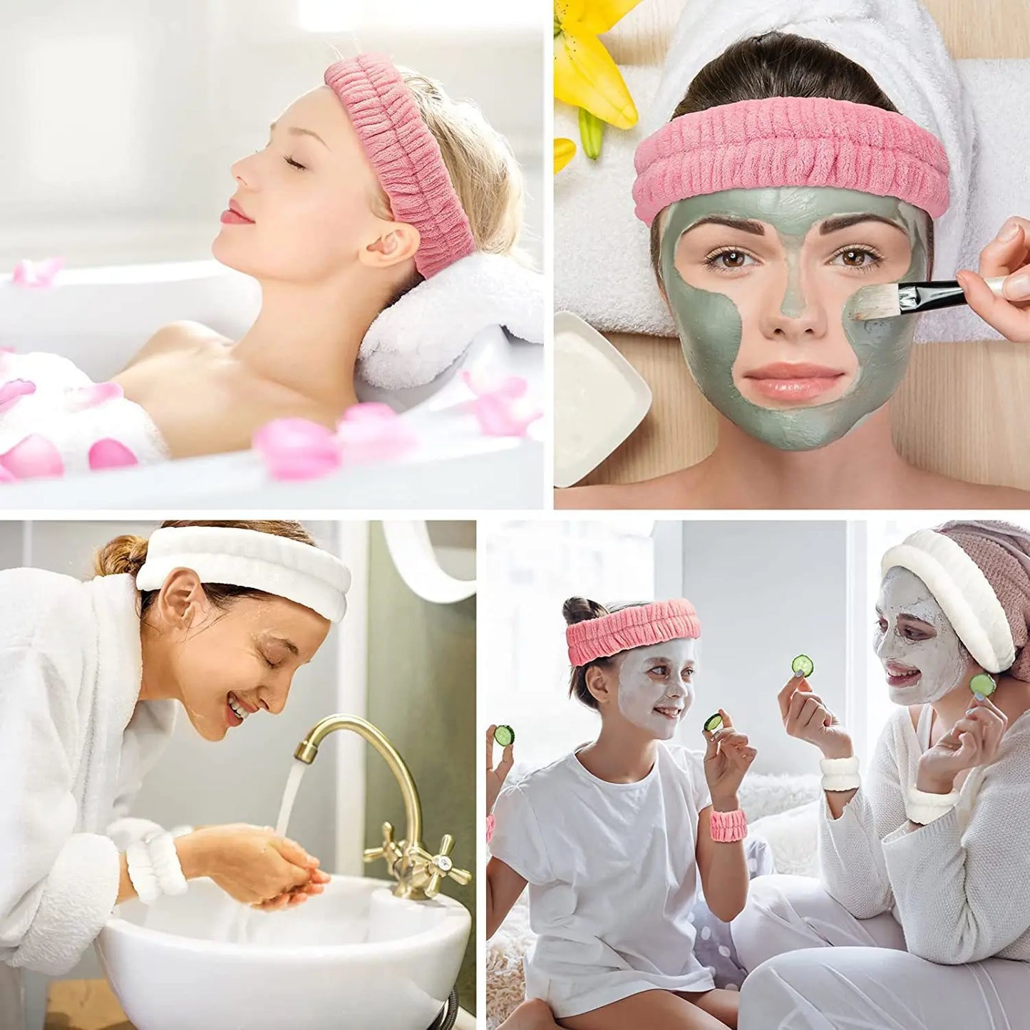 Elastisches Stirnband und Haargummi Set für Komfort und Stil