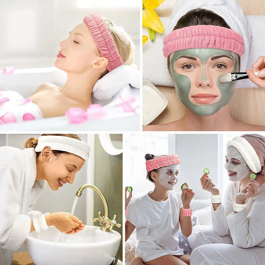 Elastisches Stirnband und Haargummi Set für Komfort und Stil